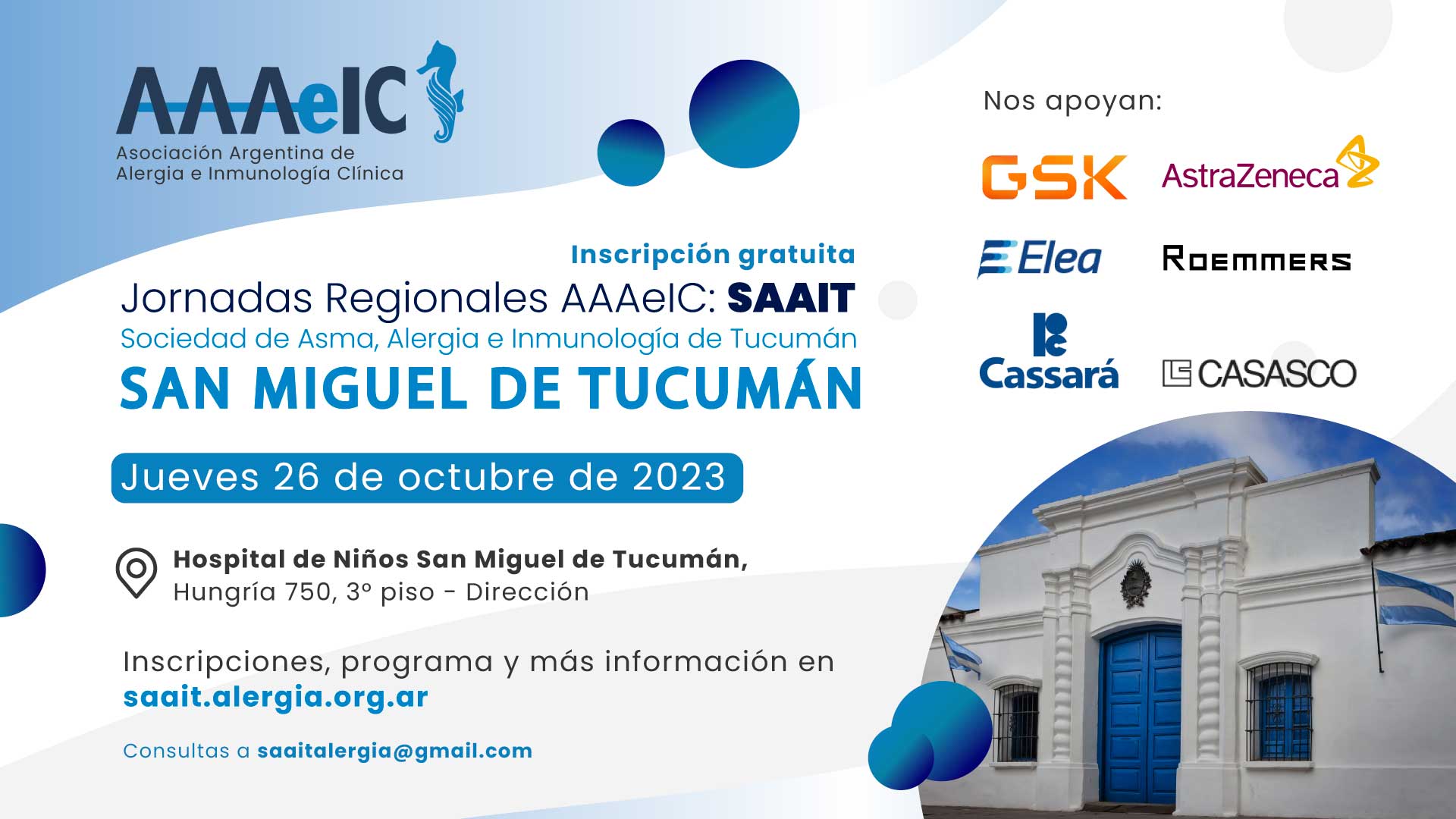 Jornadas Regionales AAAeIC - SAAIS